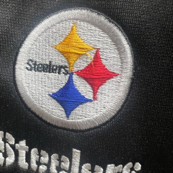 Men's Pittsburgh Steelers Zip up Hoodie.  100% Polyester.  XL - Picture 5 of 10